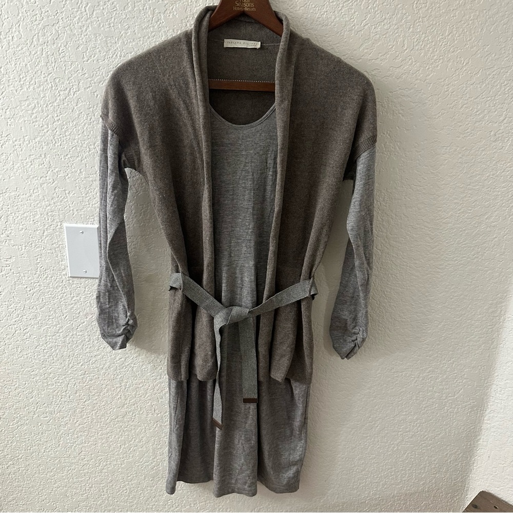 Fabiana Filippi Cashmere Silk Blend Sweater Dress